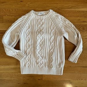 Kids H&M Cable Knot Cotton Sweater Size 6-8